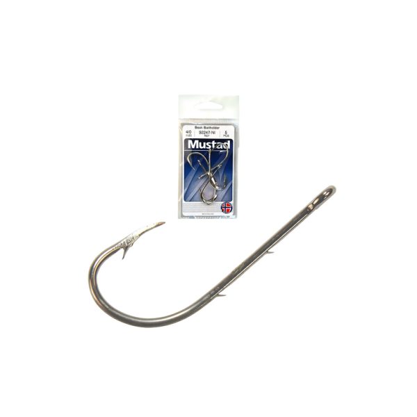 Mustad Beak Hooks Baitholder Nickel 8/0 Haczyk na Sandacza 25db