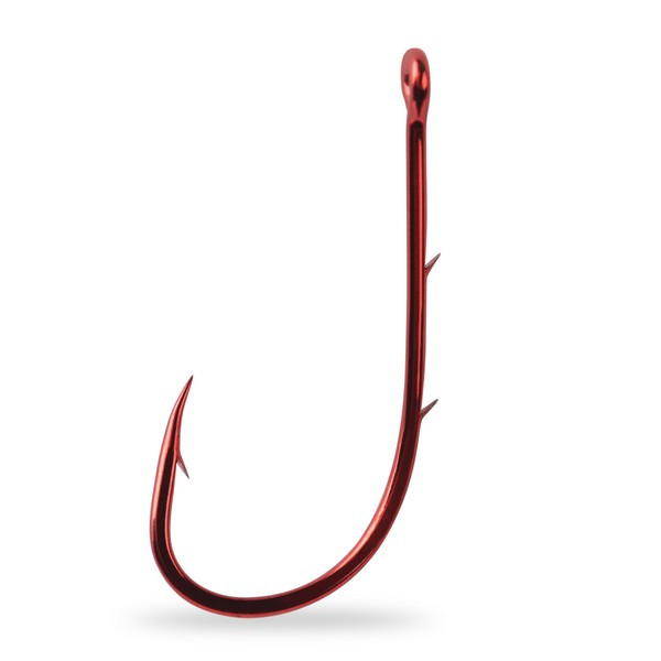 Mustad Red Baitholder Hook 2 10db Hak sandaczowy z oczkiem i zadziorem
