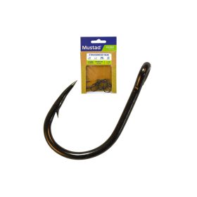  Mustad Oshaughnessy 2/0 Haczyk z oczkiem, zadziorowy na suma 7szt.