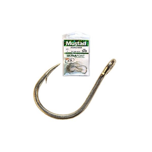 Mustad Jigging Assist 1/0 Hak pomocniczy do jigów 7szt.