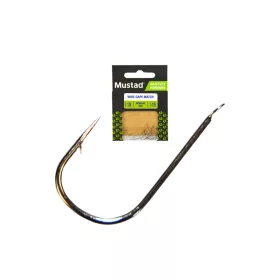   Mustad Ulra NP Széles Öblű Power 10 Lapkás, Szakállas Horog 15db