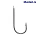 Mustad Ultra Np Wide Round Bend Match 18 10db Haczyk Karpiowy z Płaskim Oczkiem, Zadziorowy