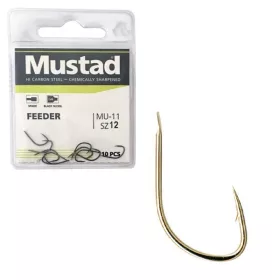   Mustad Ultra NP Feeder 14 Z łopatką, Z zadziorem Haczyk karpiowy 10szt.