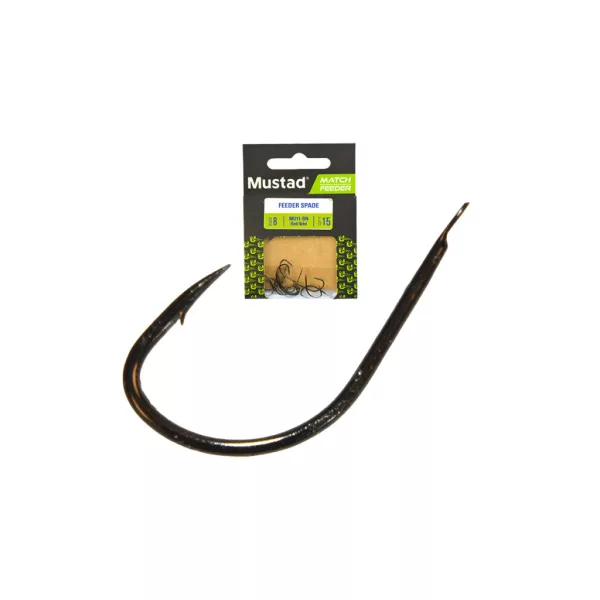 Mustad Match Feeder Feeder Spade 10 Łopatkowych, Haczyk z zadziorem 15szt