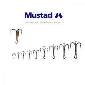 Mustad Treble Hooks 4 10db Kotwiczka