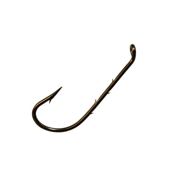Mustad Best Kirby Hooks Bronze 1 Z uszkiem, Z zadziorem Hak 10 szt.