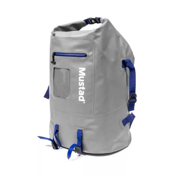 Mustad Daybreak Dry Roll-Up Back Pack 40l Szary-Niebieski Wodoodporny Plecak