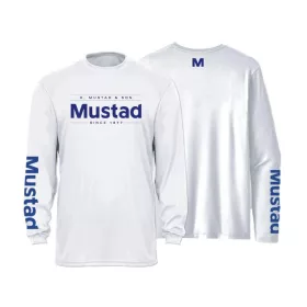   Mustad Light Grey Brand Longsleeve UV XL Koszulka z długim rękawem