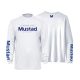 Mustad Jasnoszary Brand Longsleeve UV 2XL Koszulka z Długim Rękawem