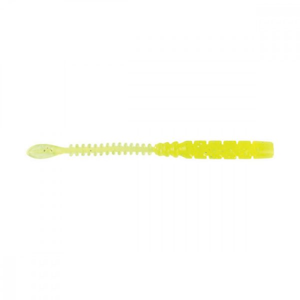 Mustad Aji Beaver Tail 6,35cm Clear Chartreuse Przynęta plastikowa 12 szt.