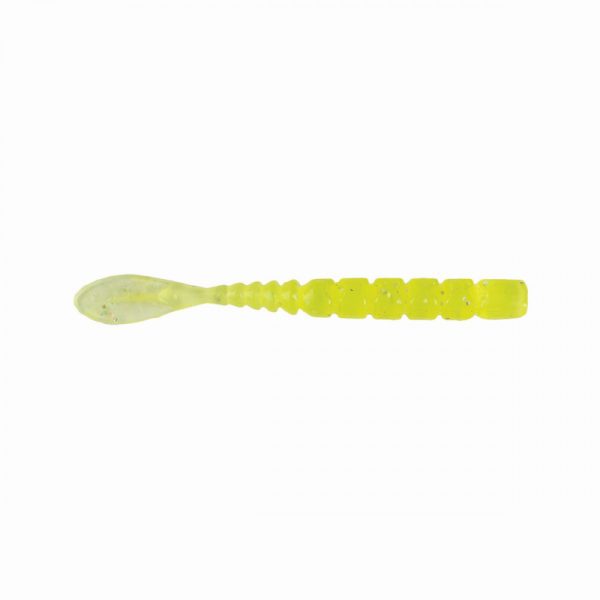 Mustad Aji Halfarok 5,08cm Átlátszó Chartreuse Plasztik Csali 12db