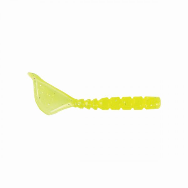 Mustad Aji Parachute Tail 4,31cm Átlátszó Chartreuse Műanyag Csali 12db