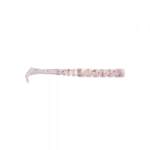 Mustad Aji Paddle Tail 5,08cm Átlátszó Lila Csillogás Műanyag Csali 12db