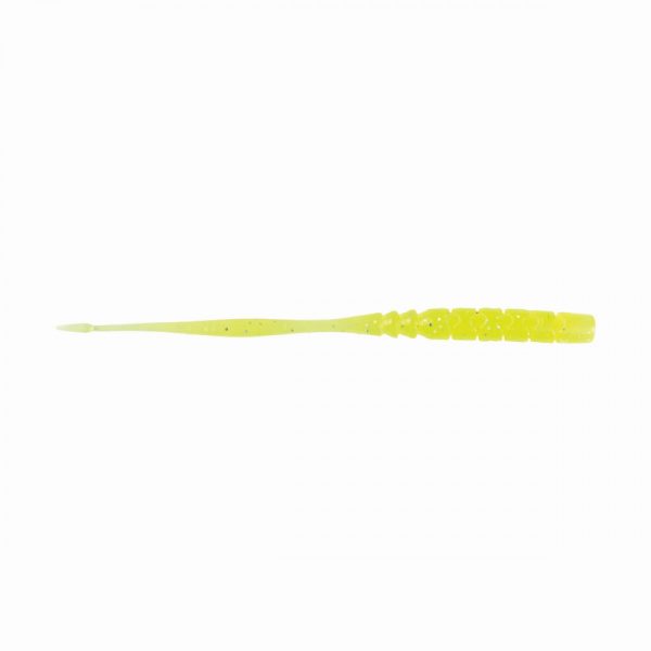 Mustad Aji Straight Tail 7,62cm Átlátszó Chartreuse Műanyag Csali 12db