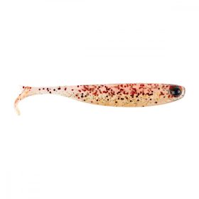   Mustad Mezashi Z-Tail Minnow 8,89cm Czerwono Złoty Brokat Przynęta plastikowa 6db