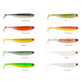   Mustad Mezashi Z-Tail Minnow 8,89cm Perłowo Biały Przynęta plastikowa 6db