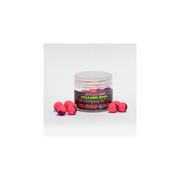 MOTABA CARP WAFTERS CHAMELEON FLUO STRAWBERRY ALMOND 8 MM 30G - Hookbaits - Wafters
