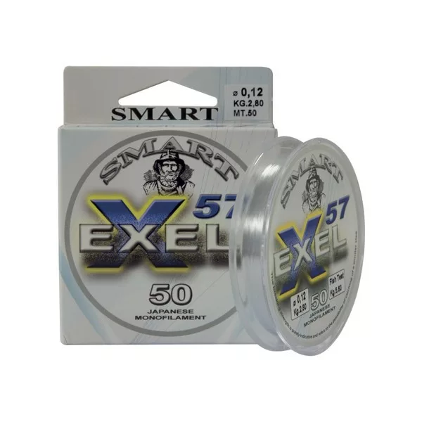 Maver Monofilo Exel 57 50m 0,080mm Żyłka monofilamentowa przyponowa