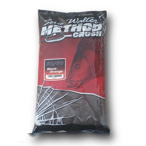 Serie Walter SW Method Crush 50/50 Black-Orange Mączka rybna Zanęta 1kg