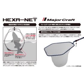 Major Craft Hexa Net Głowica podbieraka M 55x50cm Niebieski