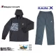 Major Craft Rain-X Czarny Dwuczęściowy Kombinezon przeciwdeszczowy 3XL