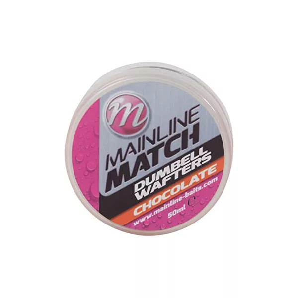 Mainline Match Dumbell Wafters 6mm - Pomarańczowy - Czekolada - wafters przynęta haczykowa