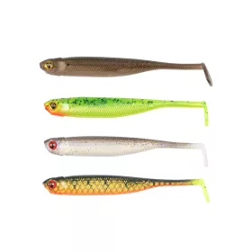   Fox Rage Mini Tiddler Mixed Colour Pack Loaded 7cm Przynęta Plastikowa 4szt.