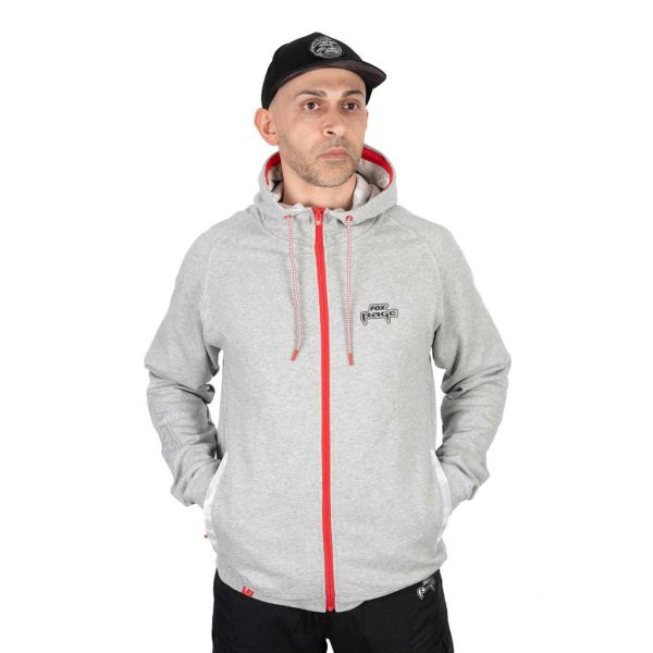 Fox Rage Voyager Zip Hoody Light Grey Rozpinana Bluza S
