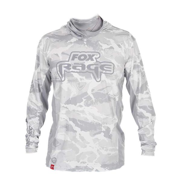 Fox Rage UV Hooded Light Camo Top Bluza z Kapturem Lekka Kamuflaż 2XL