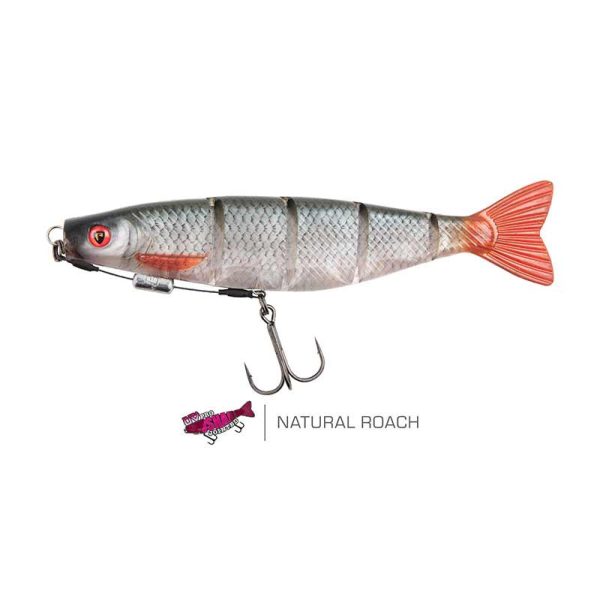 Fox Rage Pro Shad Jointed Loaded 18cm Ultra Natural Roach Gumowa Rybka