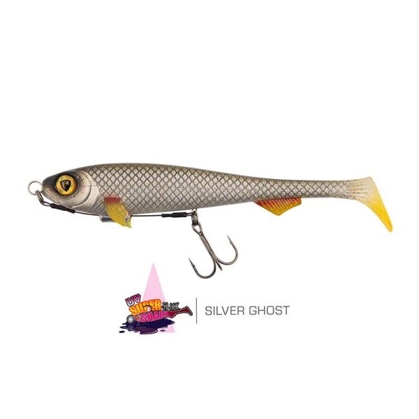 Fox Rage Super Slick Shad 18cm Loaded UV Silver Ghost Guma wędkarska