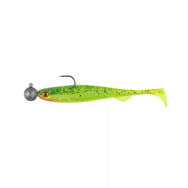 Fox Rage Bulk Loaded Slick Shads UV Lemon Tiger 9cm 2/0 10gr Plastic Lure