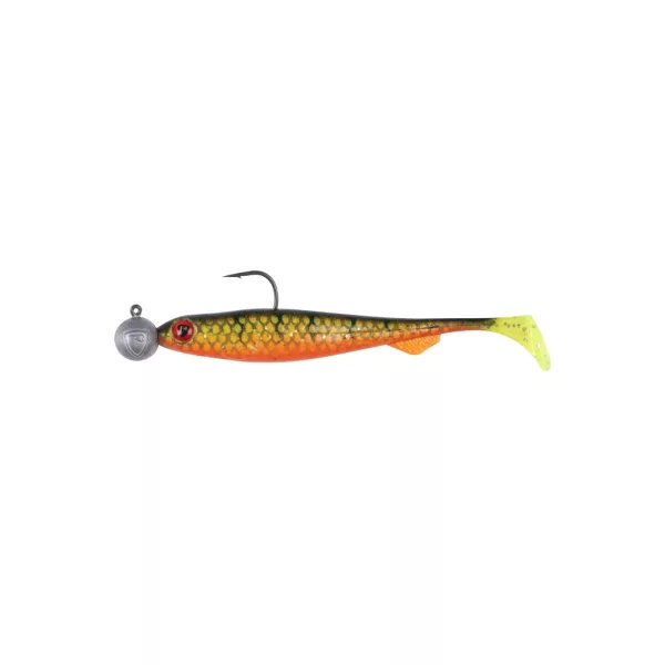 Fox Rage Bulk Loaded Slick Shads UV Natural Perch 9cm 2/0 10gr Plastic Lure