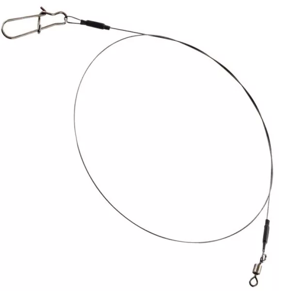 Fox Rage Rage Strike Point Jerk Leader Single Strand Titanium Predator Leader 2pcs 0.8mm 40cm