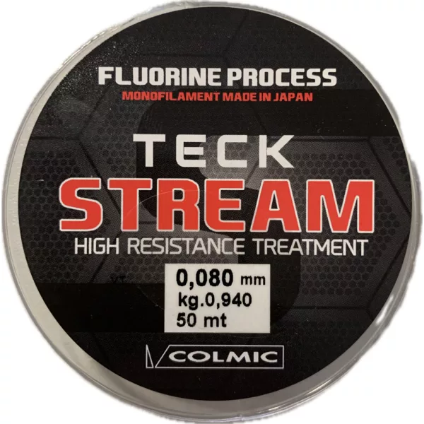 Colmic Teck Stream 50m 0,080mm Monofilamentowa Żyłka Przyponowa