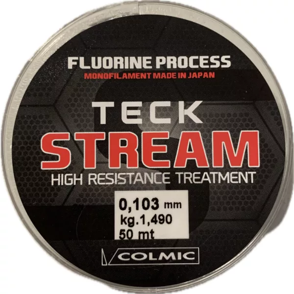 Colmic Teck Stream 50m 0,103mm Monofilamentowa Żyłka Przyponowa
