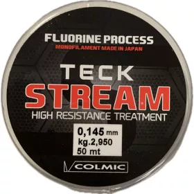   Colmic Teck Stream 50m 0,145mm Monofilamentowa Żyłka Przyponowa