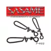 Sasame Black Nickel M Skręcany Klips Do Mocowania Przynęt 9szt.