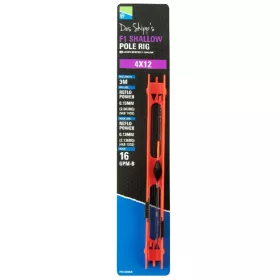   Preston 4x12 F1 Shallow Pole Rig Gotowy Zestaw Do Wędki Tyczki
