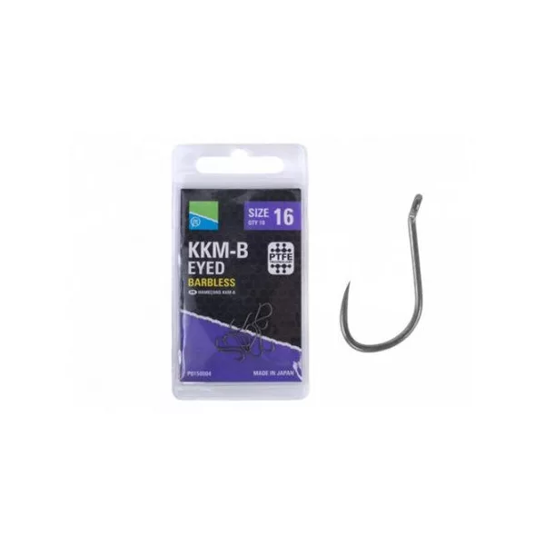 Preston KKM-B 16 Hak z oczkiem, bezzadziorowy 10szt