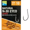 Preston Natural N-30 10 Haczyki z oczkiem, z zadziorem 15szt