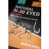 Preston Natural N-30 10 Haczyki z oczkiem, z zadziorem 15szt