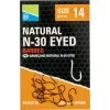 Preston Natural N-30 14 Haczyk z Uszkiem, z Zadziorem 15szt