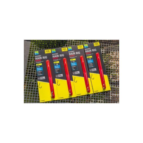 Preston 10 cm Bayonet Hair Rigs Haczyk z włosem wiązany 14 KKH