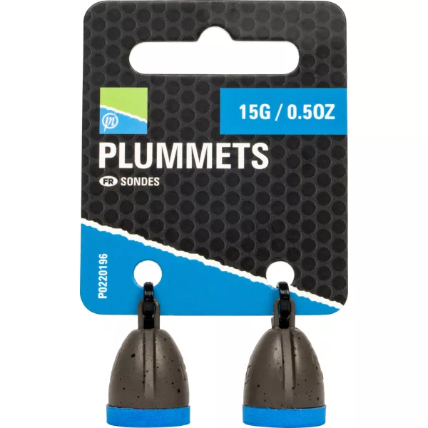 Preston Plummets Ciężarki do pomiaru głębokości 15gr 2szt