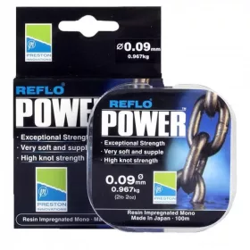 Preston Reflo Power 100m 0,10mm Żyłka Przyponowa