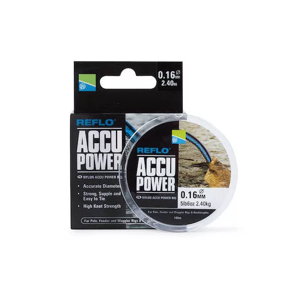 Preston Accu Power Rig Mono Żyłka przyponowa 0,09mm 100m