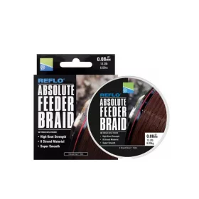   Preston Absolute Feeder Braid Pleciona Feeder Linka główna 0,08mm