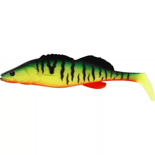 WESTIN ZanderTeez Shadtail 8,5cm 6g Crazy Firetiger Dobozzal Plasztik műcsali