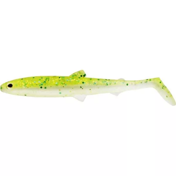 WESTIN BullTeez Shadtail 12,5cm 16g Csillogó Chartreuse 2 db Plasztik műcsali